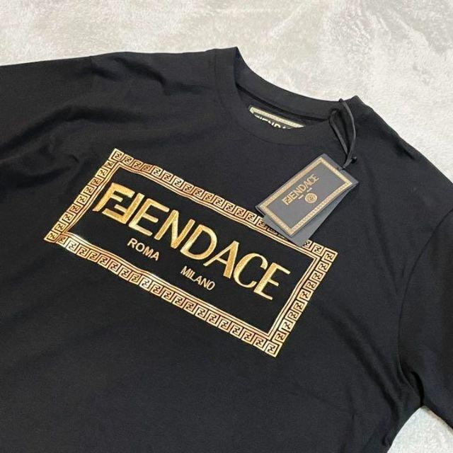 FENDI - 【新品未使用】 FENDACE コラボ ロゴ柄 半袖Tシャツ ブラック