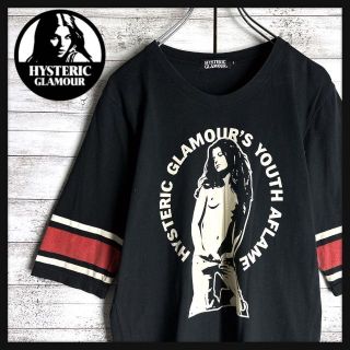 6952【人気Lサイズ】ヒステリックグラマー☆ビッグロゴ定番カラーtシャツ　美品