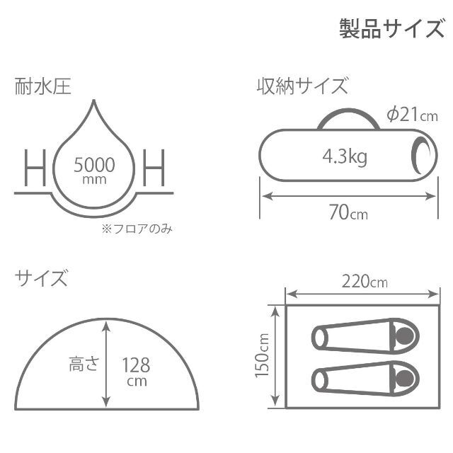 【数量限定】DODディーオーディー カンガルーテントS  M コットン100%生