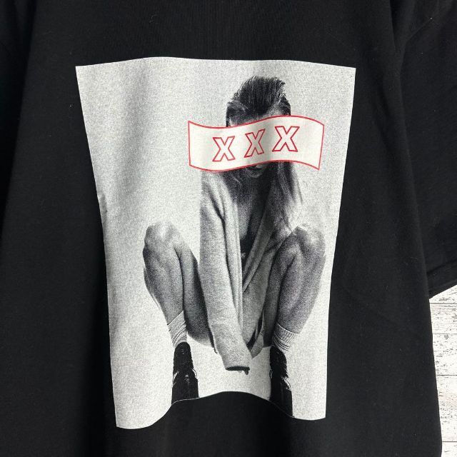 6957【希少Lサイズ】ゴッドセレクションXXX☆フォトロゴ定番tシャツ　美品