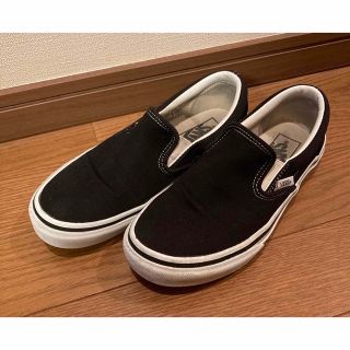 ヴァンズ(VANS)のvans バンズ  スリッポン　黒　22  US4(スニーカー)