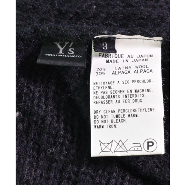 Y's - Y's ワイズ ニット・セーター 3(M位) 紺 【古着】【中古】の通販 ...
