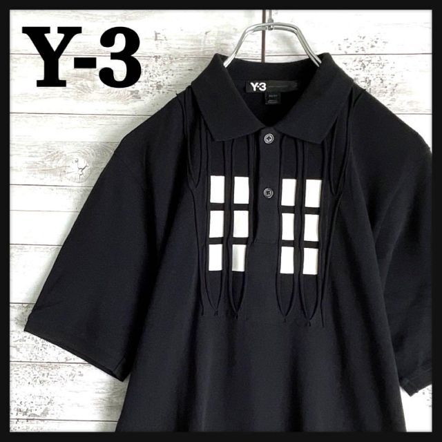 6927【希少デザイン】Y-3☆ビッグロゴ定番カラーtシャツ入手困難　人気　美品