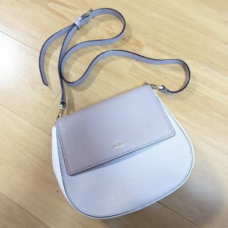 ケイトスペードニューヨーク(kate spade new york)の【美品お買い得‼️】ケイトスペードニューヨーク ショルダーバッグ ピンク✕白✕灰(ショルダーバッグ)