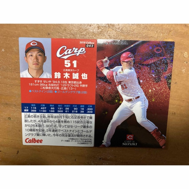 カルビー - 【新品未使用】カルビープロ野球カード 鈴木誠也 広島時代