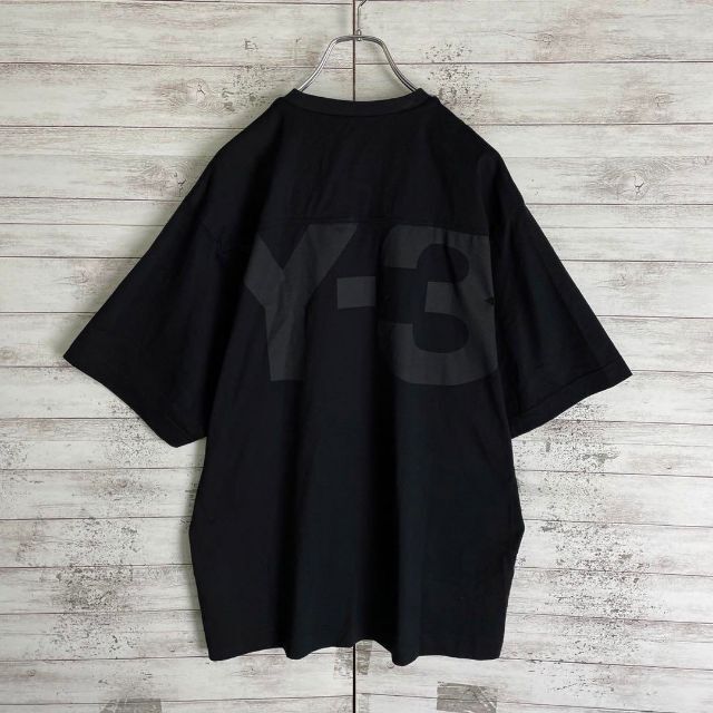 6947【希少デザイン】Y-3☆ビッグロゴ定番カラーtシャツ入手困難　人気　美品