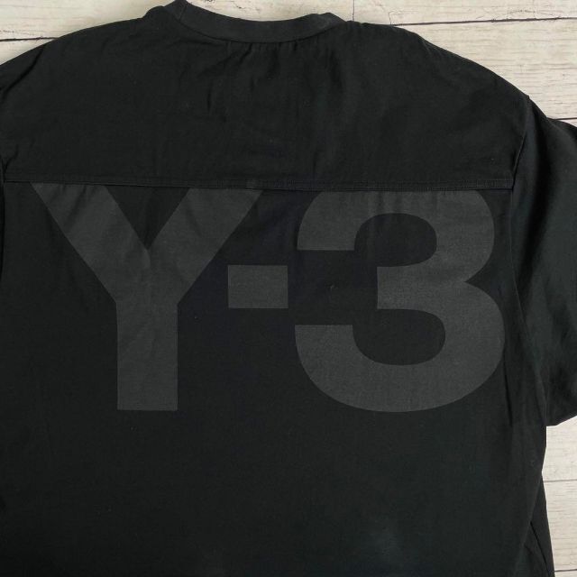 6947【希少デザイン】Y-3☆ビッグロゴ定番カラーtシャツ入手困難　人気　美品