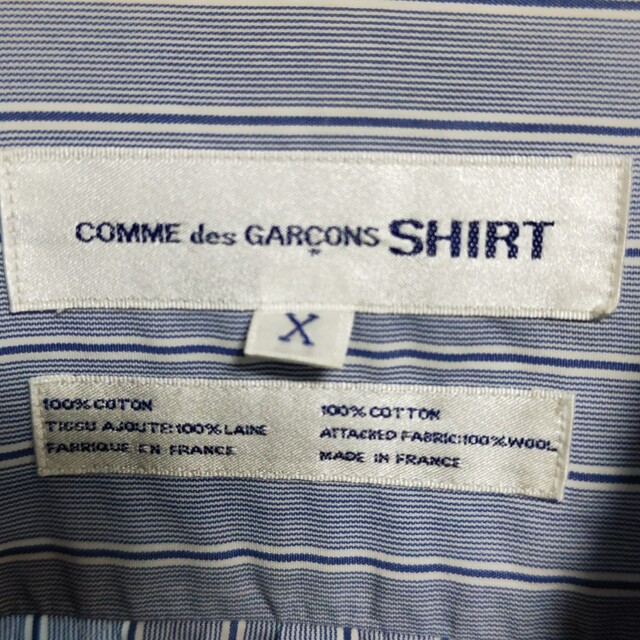 XL美品コムデギャルソンシャツ パッチワークシャツ