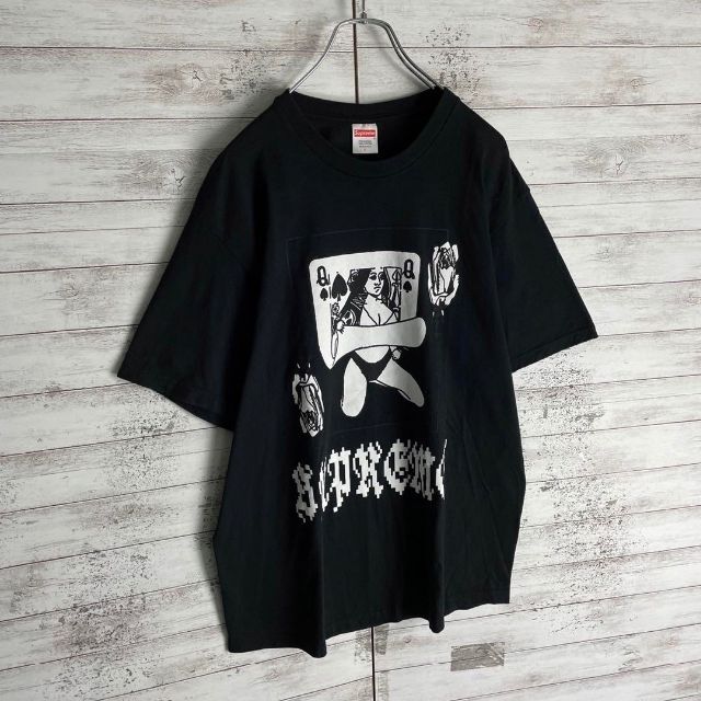6961 【人気Lサイズ】シュプリーム☆ビッグロゴ即完売モデル定番tシャツ　美品