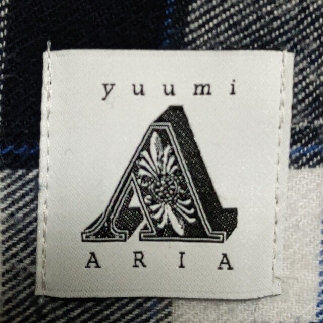 新品yuumi ARIA 切り返しチェックシャツサイズL程度 2