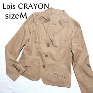 ロイスクレヨン(Lois CRAYON)の未使用　ロイスクレヨン　春物テーラードジャケット　ベージュ　Mサイズ(テーラードジャケット)