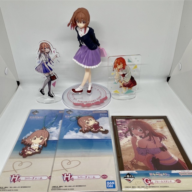 かのかり 桜沢墨 フィギュア アクリルスタンド ラバスト (中古品) エンタメ/ホビーのおもちゃ/ぬいぐるみ(キャラクターグッズ)の商品写真