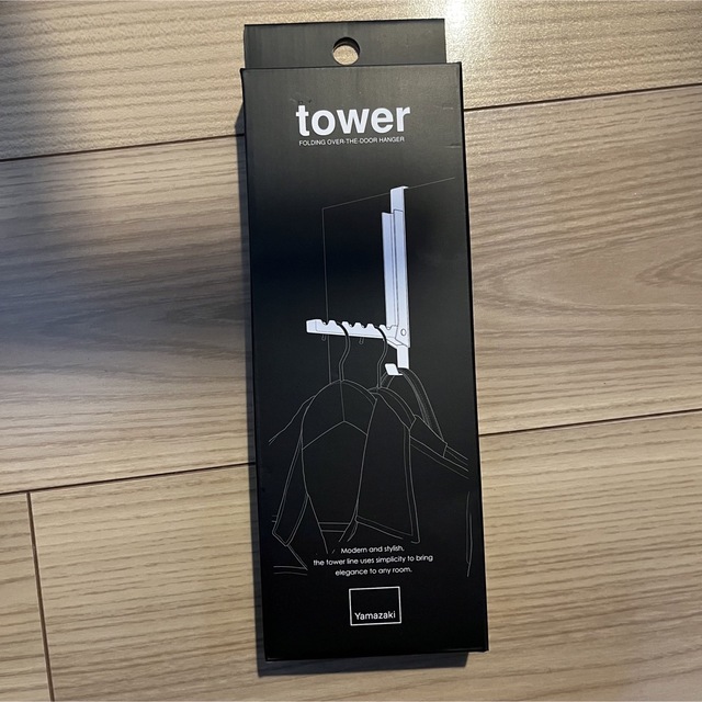 【新品】tower ドアハンガー　ブラック インテリア/住まい/日用品の収納家具(押し入れ収納/ハンガー)の商品写真