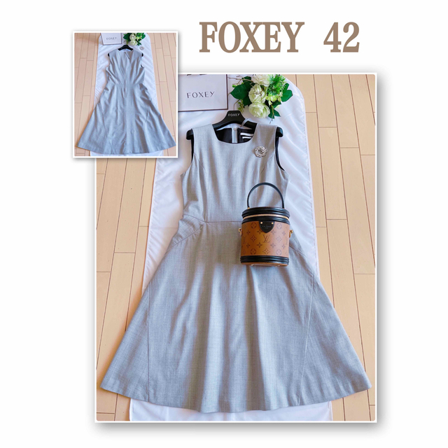 FOXEY 2019年上品ウールワンピース希少42 極美品 Rene-