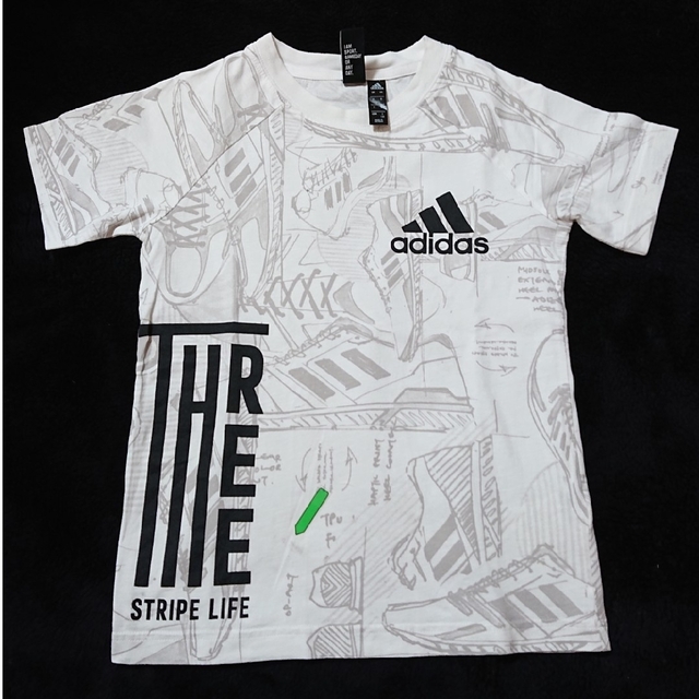 adidas(アディダス)の【adidas】キッズ 半袖 カットソー Tシャツ (130)２枚組 キッズ/ベビー/マタニティのキッズ服男の子用(90cm~)(Tシャツ/カットソー)の商品写真