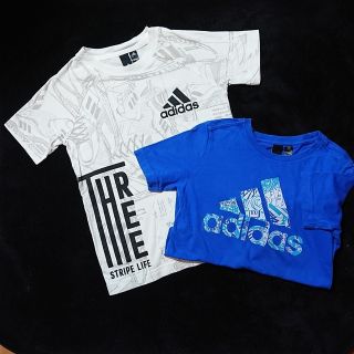 アディダス(adidas)の【adidas】キッズ 半袖 カットソー Tシャツ (130)２枚組(Tシャツ/カットソー)