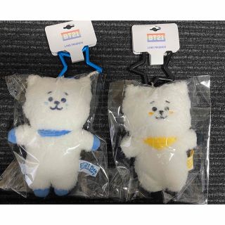 ビーティーイシビル(BT21)のBT21 5周年 レインボーカラーマスコット ブルー ロフトイエロー RJ(キャラクターグッズ)