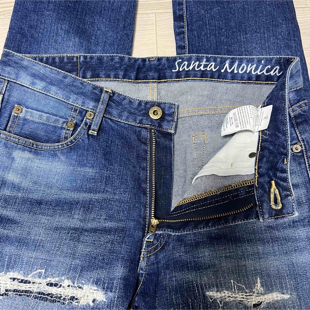 約18cm股上★日本製 JAPAN BLUE JEANS SantaMonica デニムパンツ