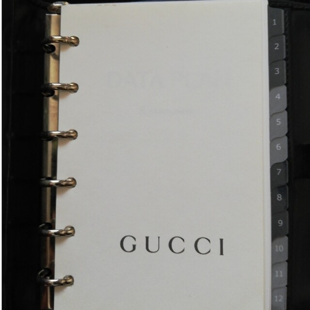 Gucci(グッチ)のGUCCI グッチ 手帳 レザー 黒 ノート 筆記具 事務用品 メンズのファッション小物(手帳)の商品写真