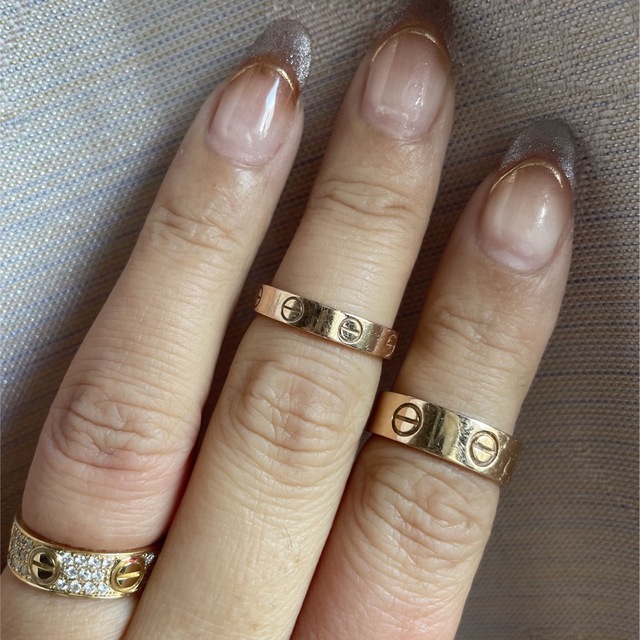 Cartier ミニラブリング ピンクゴールド 750 K18-
