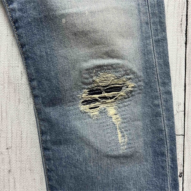 JAPAN BLUE JEANS リペア加工ストレッチデニム!日本製!W30