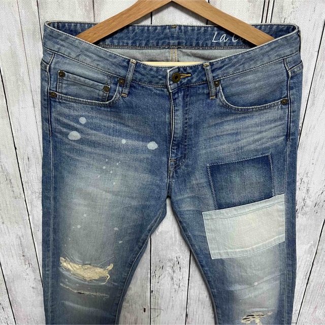 JAPAN BLUE JEANS リペア加工ストレッチデニム!日本製!W30
