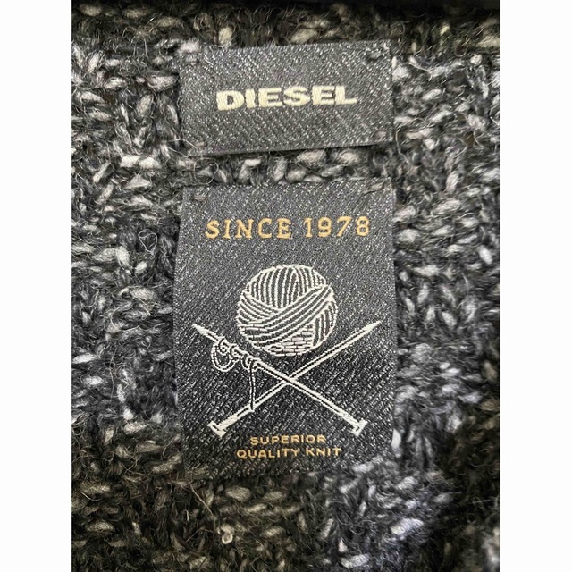 【DIESEL】ニットカーディガン ロング ショールカラー L 3