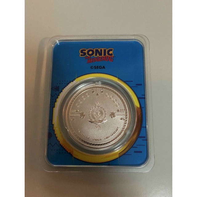 SEGA(セガ)のソニック銀貨　Sonic the Hedgehog 30周年記念 エンタメ/ホビーの美術品/アンティーク(金属工芸)の商品写真