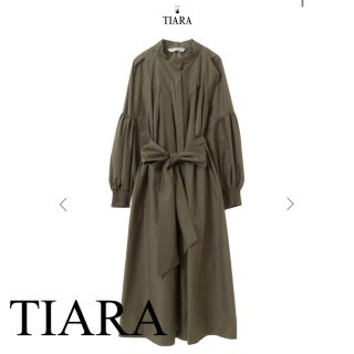 ティアラ(tiara)のTIARA タフタギャザーワンピース(ロングワンピース/マキシワンピース)