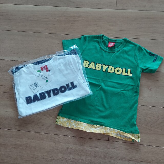 BABYDOLL(ベビードール)のBABYDOLL　Tシャツ　110size　二枚 キッズ/ベビー/マタニティのキッズ服女の子用(90cm~)(Tシャツ/カットソー)の商品写真