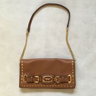 マイケルコース(Michael Kors)の美品 マイケルコース ショルダーバッグ 茶色(ショルダーバッグ)