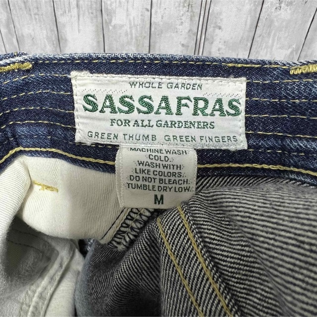 SASSAFRAS 片耳セルビッチデニム！日本製！赤耳！