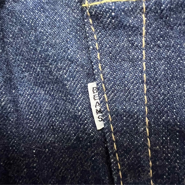 BEAMS - 未使用!BEAMS セルビッチデニム!生デニム!日本製!赤 BEAMS - 未使用!BEAMS セルビッチデニム!生デニム!日本製!赤