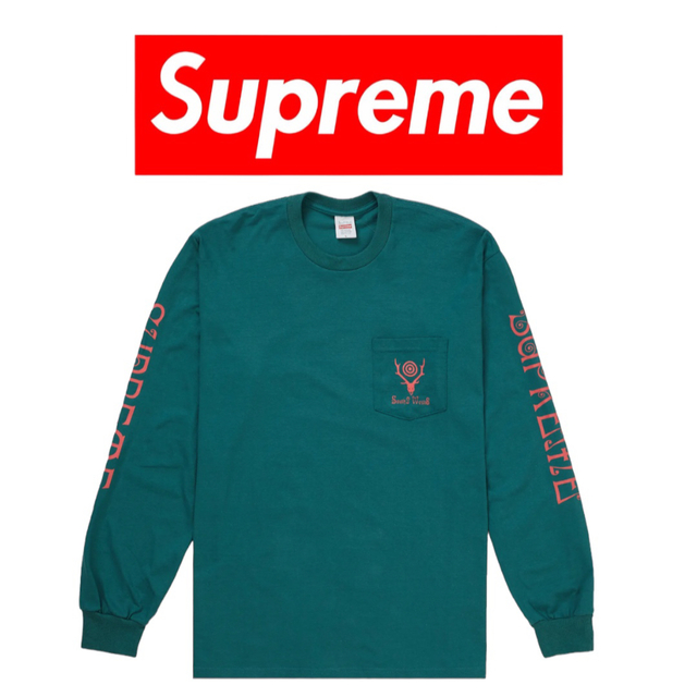 メンズXXL Supreme South2 West8 L/S Pocket Tee