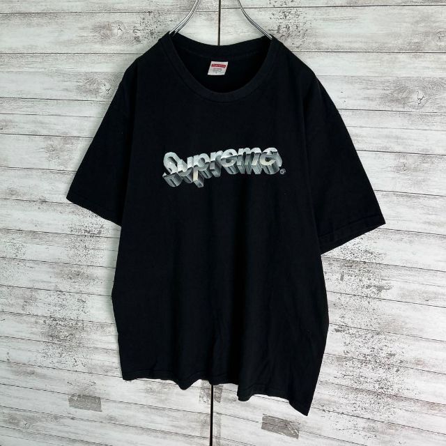 7018 【人気Lサイズ】シュプリーム☆ビッグロゴ即完売モデル定番tシャツ　美品