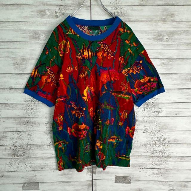 COOGI(クージー)の7013【超希少デザイン】クージー☆人気カラー総柄tシャツ　入手困難　美品 メンズのトップス(Tシャツ/カットソー(半袖/袖なし))の商品写真