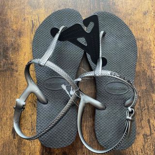 ハワイアナス(havaianas)のhavaianas ハワイアナス　ビーチサンダル　33-34新品未使用(ビーチサンダル)