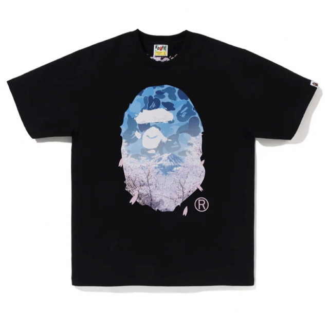 高額売筋 Photo SAKURA (SS23) PHOTO Ape APE HEAD BAPE TEE White ...