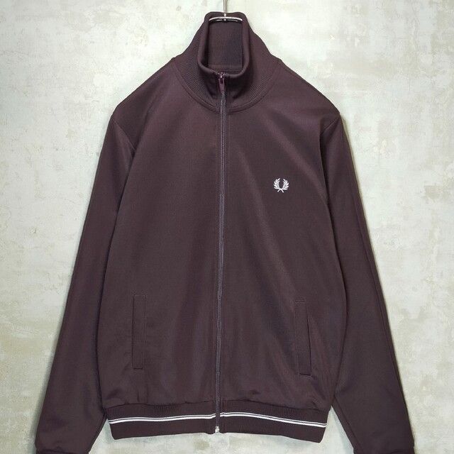 希少　FRED PERRY トラックジャケット　ジャージ　ベロア　パープル　S