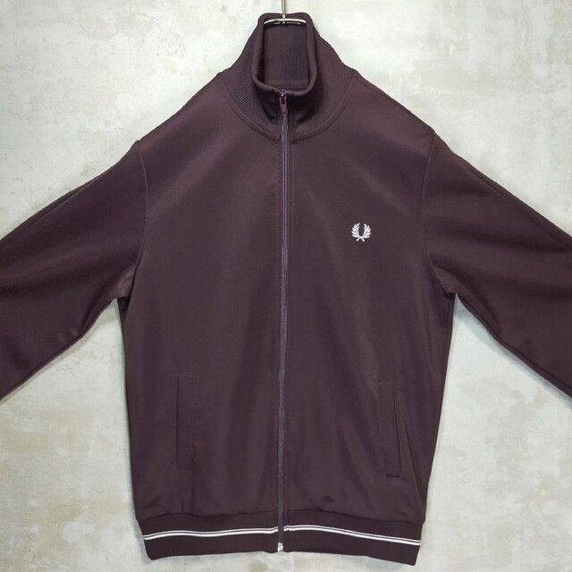 希少　FRED PERRY トラックジャケット　ジャージ　ベロア　パープル　S