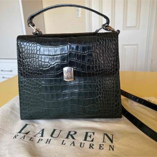 ラルフローレン(Ralph Lauren)のラルフローレン   クロコダイル型押し　ハンドバッグ　ショルダーバッグ(ハンドバッグ)