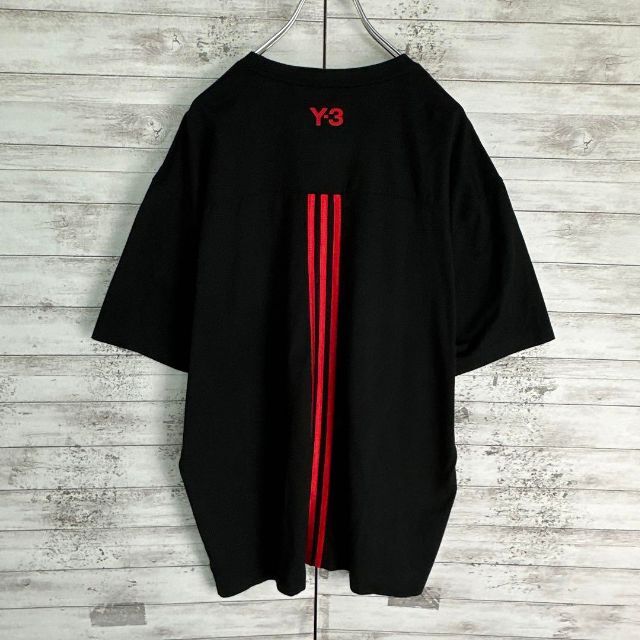 7016【希少XLサイズ】Y-3☆ワンポイントロゴ定番カラーtシャツ　美品