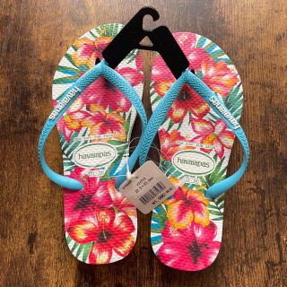 ハワイアナス(havaianas)のhavaianas ハワイアナス　ビーチサンダル　33-34新品未使用(ビーチサンダル)