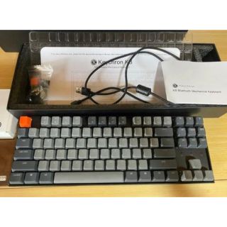 【美品】Keychron（キークロン）K8 キーボード Bluetooth 赤(キーボード/シンセサイザー)