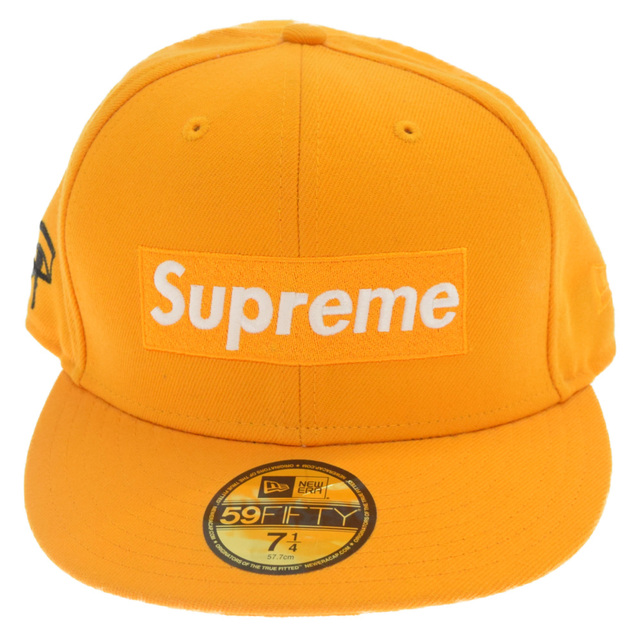 SUPREME シュプリーム 11SS×New Era Eyes of Horus Box logo cap×ニューエラコラボ ボックスロゴベースボールキャップ ホルスの目 イエローメンズ