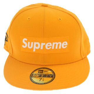 シュプリーム(Supreme)のSUPREME シュプリーム 11SS×New Era Eyes of Horus Box logo cap×ニューエラコラボ ボックスロゴベースボールキャップ ホルスの目 イエロー(キャップ)