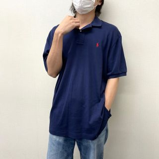 ラルフローレン(Ralph Lauren)の【中古】 ゆうパケット対応 ポロ ラルフローレン Polo by Ralph Lauren ポロシャツ 半袖 ワンポイント ロゴ 刺繍 サイズ：L ネイビー 古着 中古 mellow(ポロシャツ)