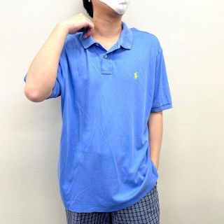 ラルフローレン(Ralph Lauren)の【中古】 ゆうパケット対応 ポロ ラルフローレン Polo by Ralph Lauren ポロシャツ 半袖 ワンポイント ロゴ 刺繍 サイズ：XL ブルーグレー系 古着 中古 mellow(ポロシャツ)