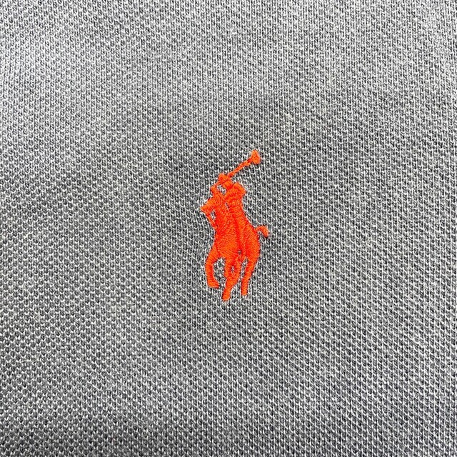 Ralph Lauren(ラルフローレン)の【中古】 ゆうパケット対応 ポロ ラルフローレン Polo by Ralph Lauren 鹿の子 ポロシャツ 半袖 ワンポイント ロゴ 刺繍 サイズ：M ネイビー 古着 中古 mellow CUSTOM FIT メンズのトップス(ポロシャツ)の商品写真