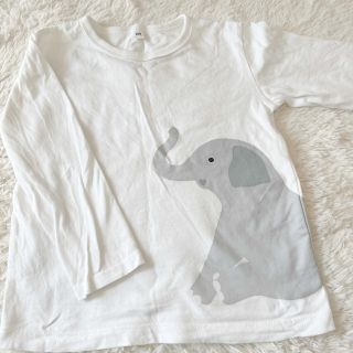 ムジルシリョウヒン(MUJI (無印良品))の無印良品　ゾウさんロンT(Tシャツ/カットソー)